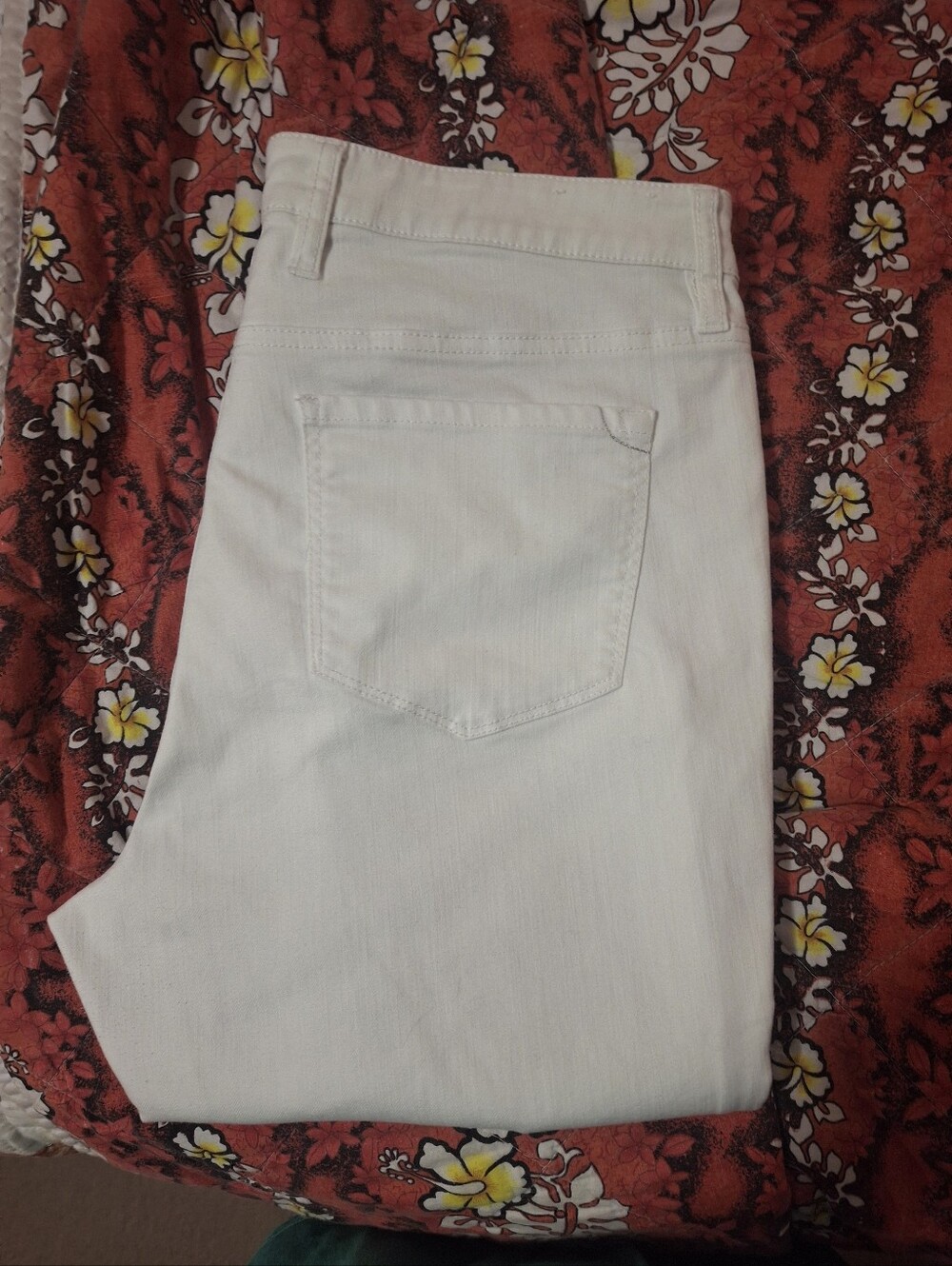 Tommy Bahama White Straight-Leg Jeans
